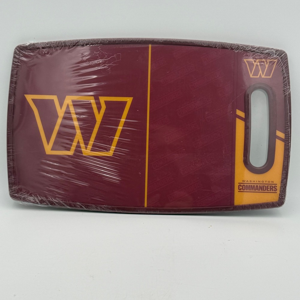 Washington Commanders NFL Cutting Board Burgundy Gold Reversible 14.5 x 9 NEW